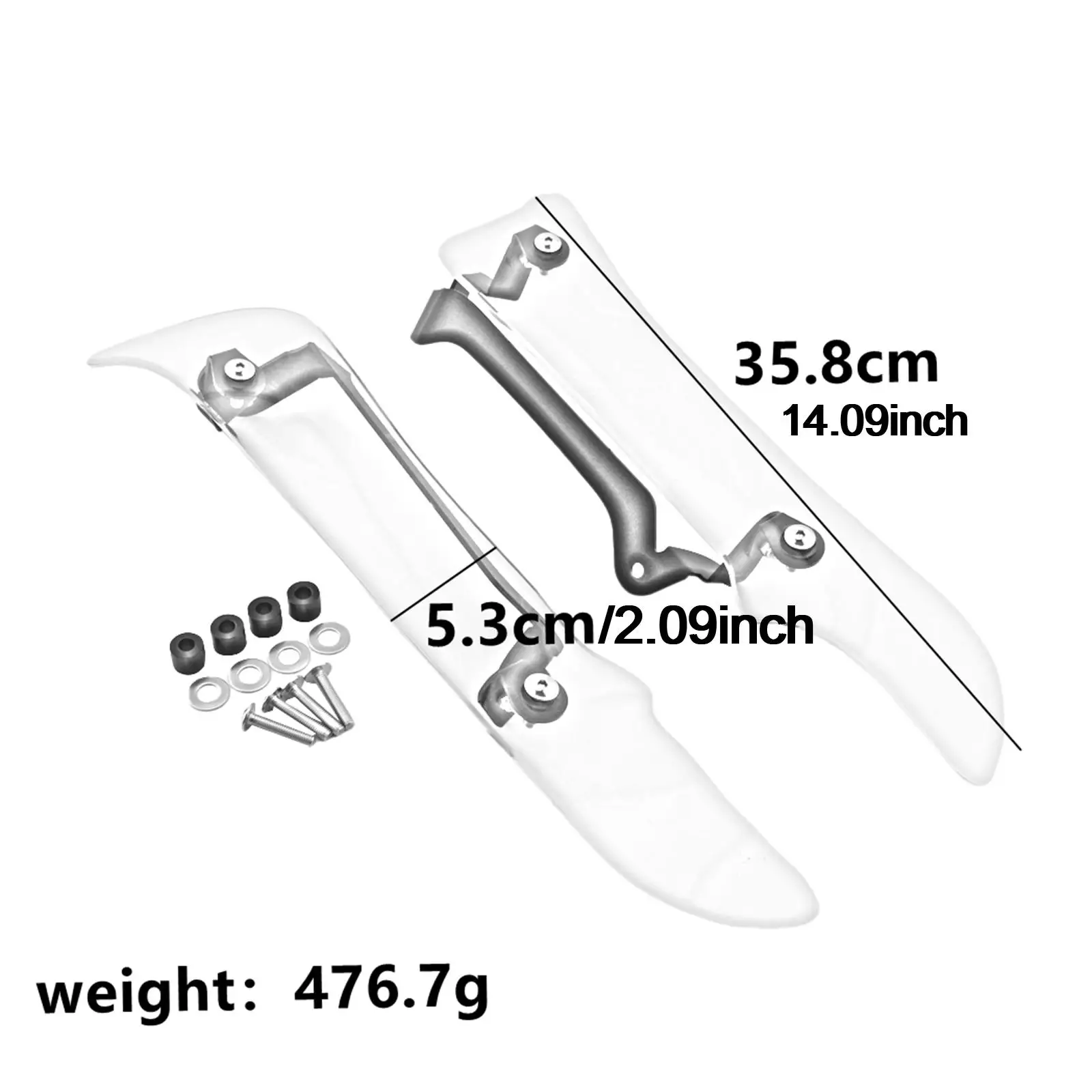 2 шт. обтекатель дефлектор воздуха запасные части для боковых крыльев простота