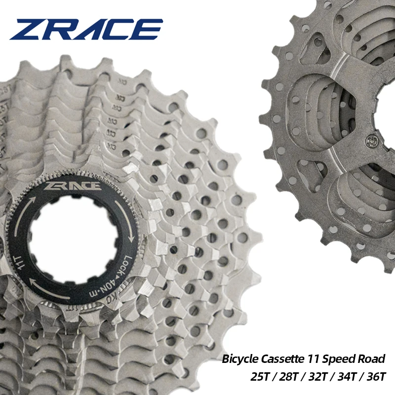 

Кассета велосипеда ZRACE 11s 11-25T / 28T / 32T / 34T/36T, шоссейный велосипед, свободное колесо, Совместимость с Ultegra 105, велосипедные аксессуары