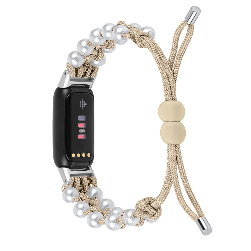 Плетеный зонтик веревка бусина для Fitbit Luxe Girl часы браслет ремешок на запястье