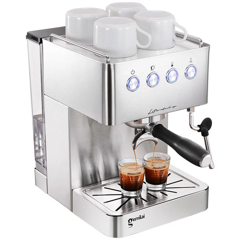 

CRM3005E Итальянская кофеварка Давление вытяжки 15 бар Горячая вода Паровая молочная пена Все в одном Полуавтоматическая бизнес-кофемашина