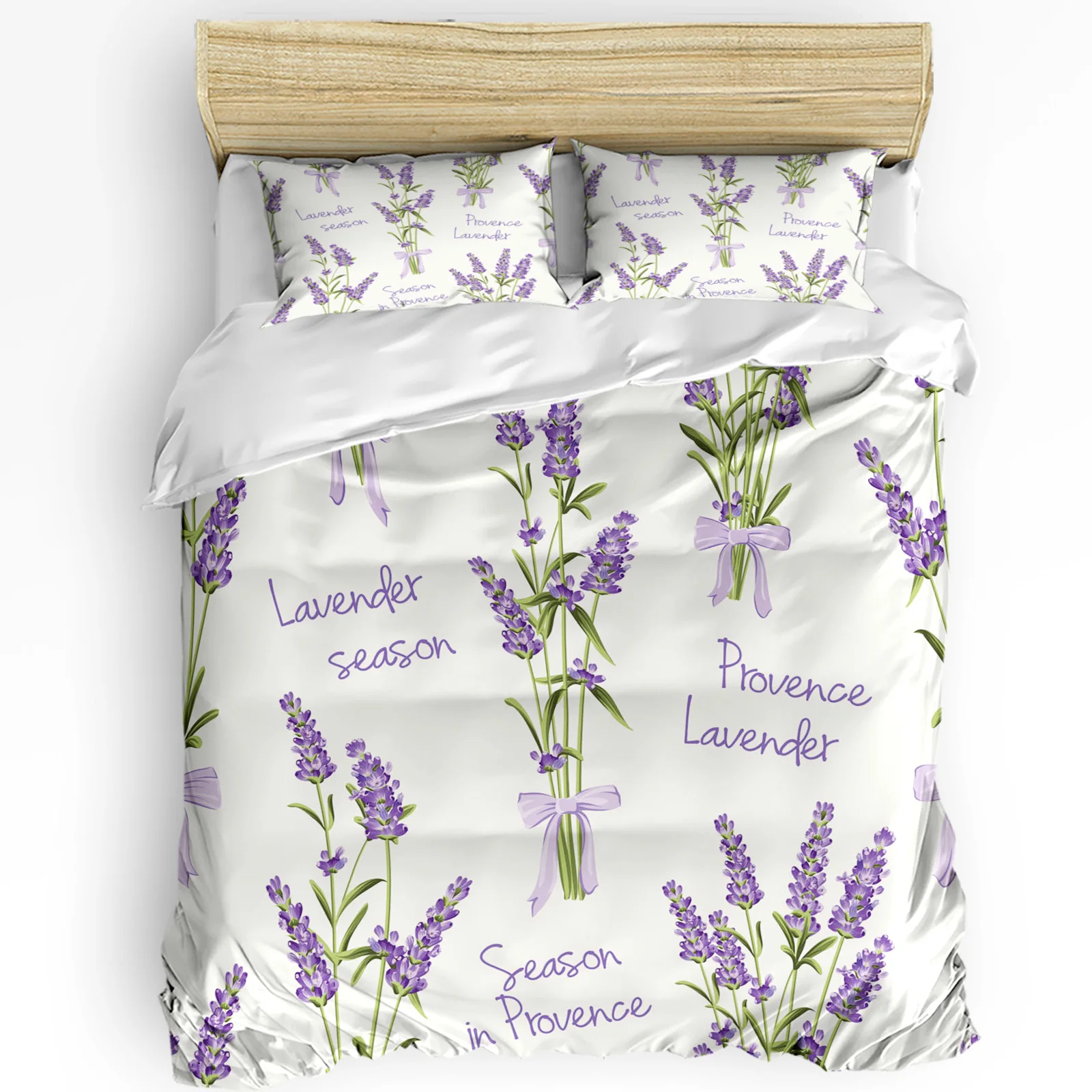 

Lavender Printed Comfort Duvet Cover Pillow Case Home Textile Quilt Cover Boy Kid Teen Girl Luxury 3pcs Bedding Set