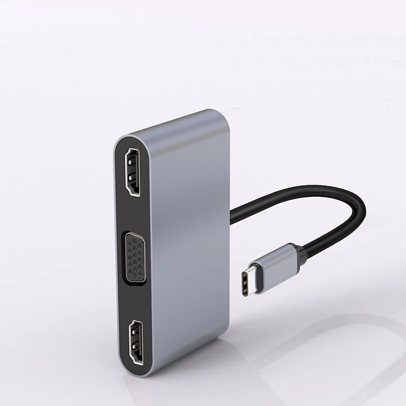 Док-станция совместимая с двумя портами USB C и HDMI док-станция мониторами для Dell XPS HP
