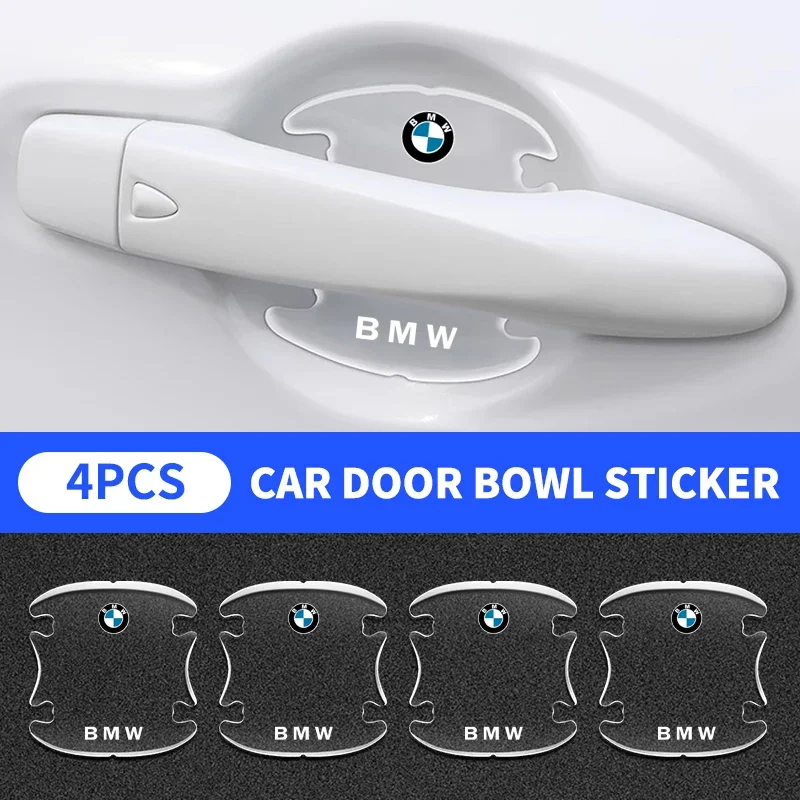 4 шт. прозрачная защитная наклейка на дверь автомобиля для BMW 1 3 5 серии X1 X4 X5 X7 G20 G38
