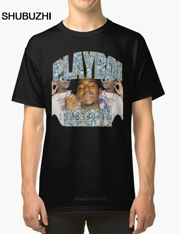 

Винтажная Футболка Playboi Carti в стиле хип-хоп, футболка Playboi Carti SMLXL2XL3XL, Мужская хлопковая футболка, мужская летняя модная футболка европейского...