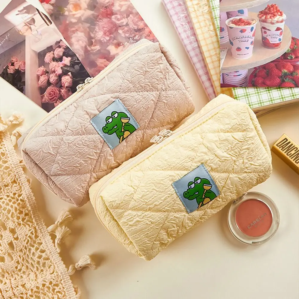 

Korean Style Desktop Storage Bags School Office Supplies Large Capacity Pencil Pouch Stationery Bag Cosmetics Bag Pencil Case