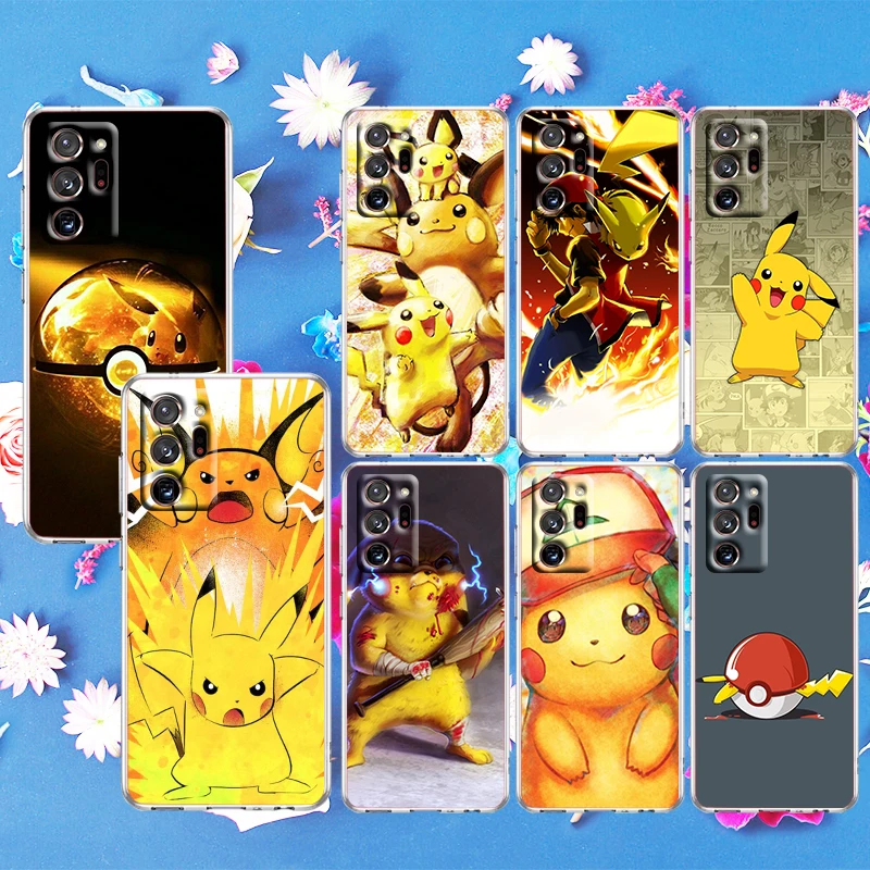 

Pikachu Cute Pokemon For Samsung S21 Plus S20 FE A52 A12 5G A8 A7 A6 A5 j4 j5 j6 j7 j8 2018 2017 Transparent Phone Case
