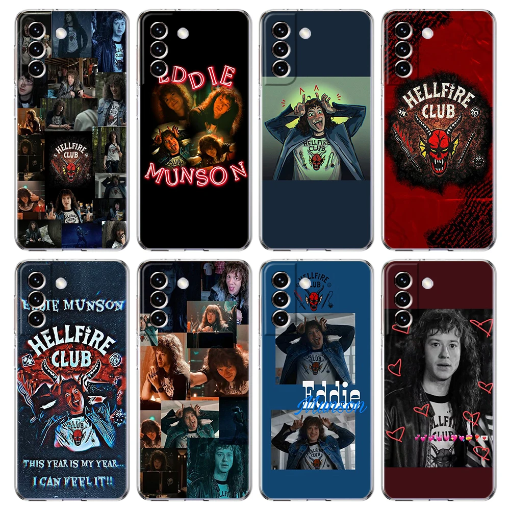 

Stranger Things 4 Transparent Cover for Samsung Galaxy S22 S20 S21 FE Note 20 10 Ultra S10 S10E S9 M21 M22 Lite Plus Case