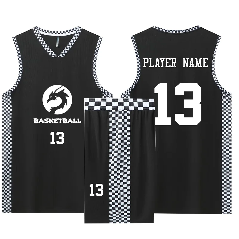 

Мужские баскетбольные майки, набор, майка и шорты для молодежи, для взрослых, большой размер, на заказ, сделай сам, быстросохнущие, дышащие, Н...