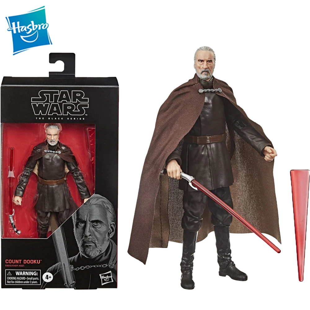 

Original Hasbro Star Wars The Black Series Count Dooku 152mm Anime Action Figure Collection Model Toys