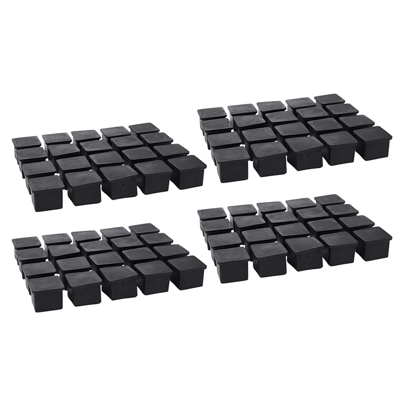 

Best 80Pcs Square Chair Table Leg Foot Rubber Covers Protectors 25Mm X 25Mm