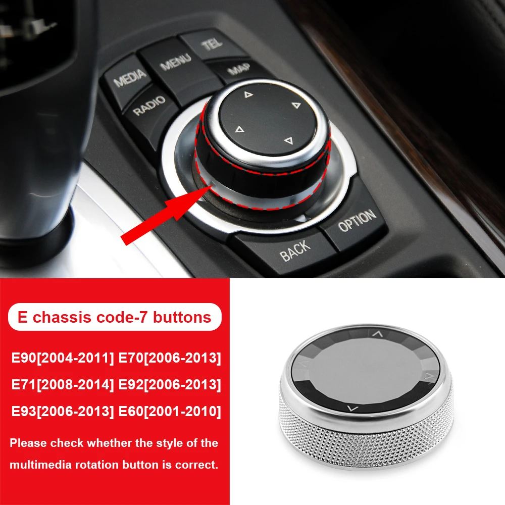 

Крышка кнопки мультимедиа iDrive Crystal для BMW E90 E92 E70 E71 E60 F15 F20 F30 F32 F10 X1 Автомобильная мультимедийная большая кнопка крышки