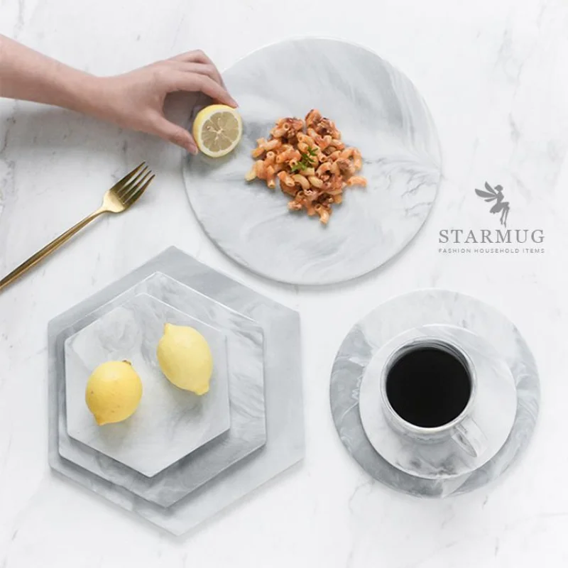 

Посуда, поддоны для резки сыра, декоративный поднос для кондитерских изделий, круглая Шестигранная десертная тарелка, тарелка для закусок, ...