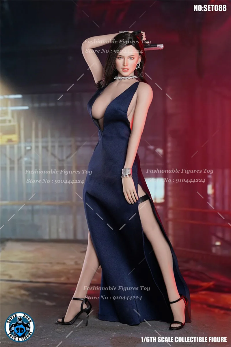 Фото SUPER DUCK 1/6 SET088 Кубинская женщина-агент Ана де Армас: скульптура головы, одежда, аксессуары, сумка, подходит для 12-дюймовых фигурок солдат №3