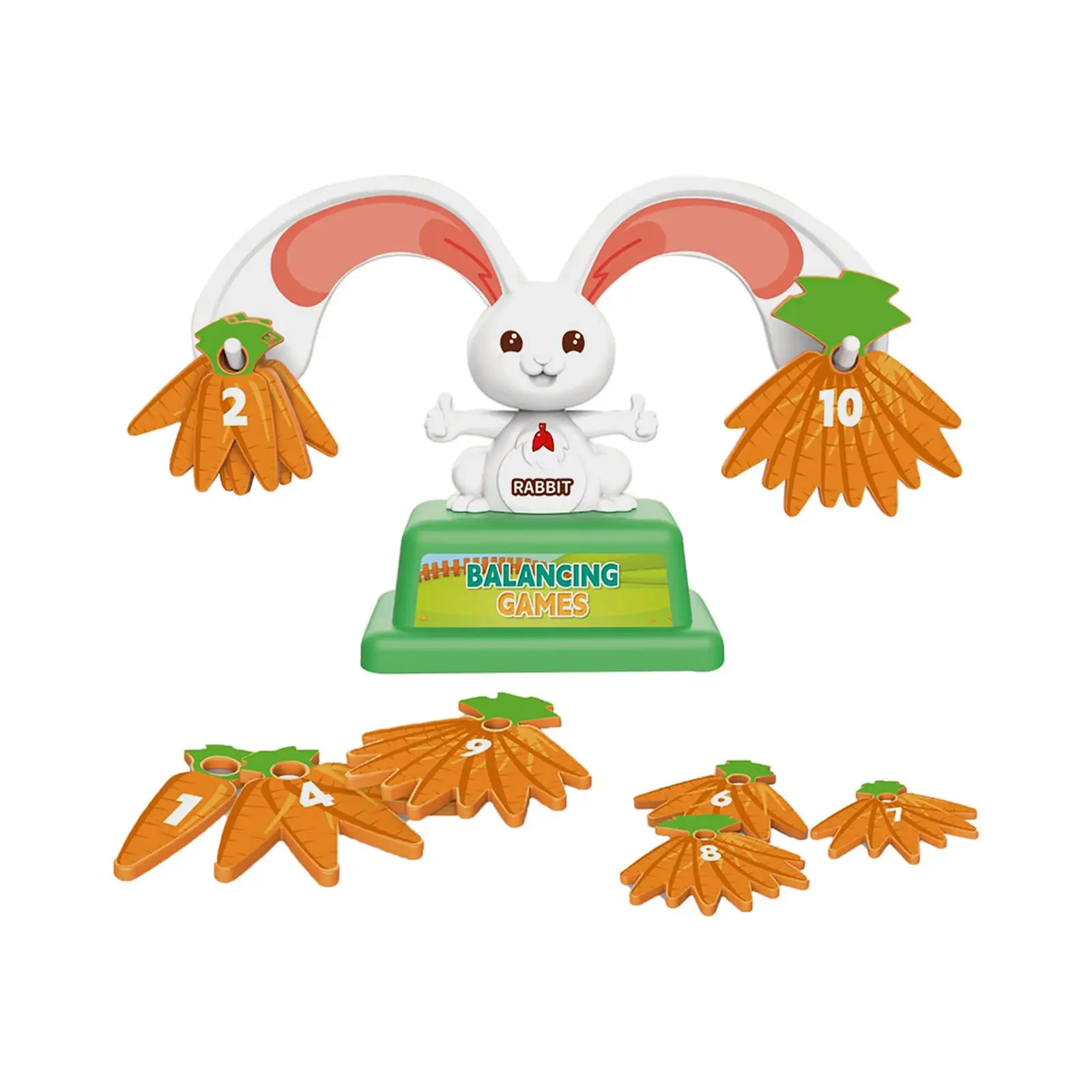 

Rabbit Balance Counting Game Scale Math Toy Weighing Scale Toy Preschool Enlightenment Toy for Homeschool Birthday Gift Kids