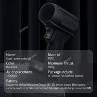 Мощная воздуходувка под АКБ Makita/Milwaukee/Dewalt#3