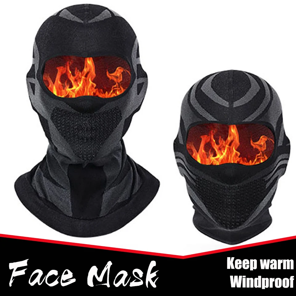 

Winter Thermal Cycling Balaclava Windproof Face Mask Neck Protetion Men Women Climbing Skiing Hiking Outdoor Warmth Headgear