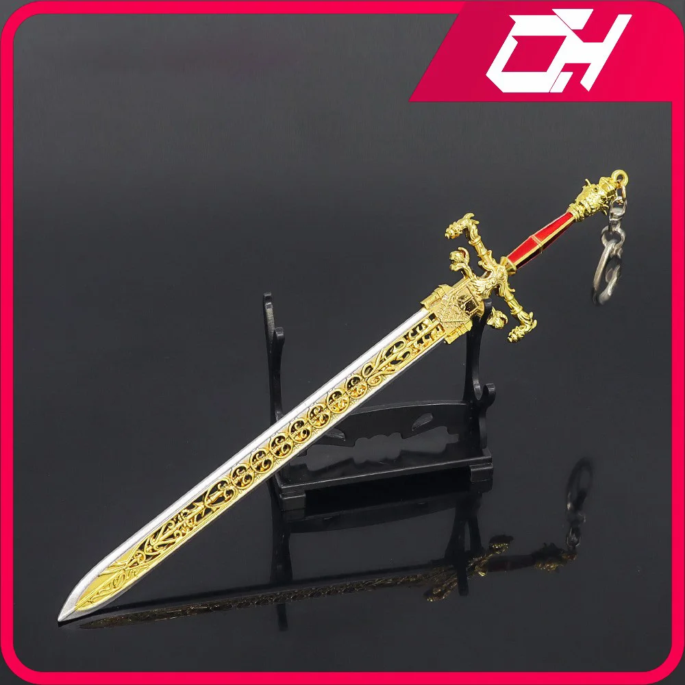 

22cm Sword of Night and Flame Japanese Anime Weapon Game Samurai Swords Katana Model Accessories Keychain Ornaments Gifts Toys