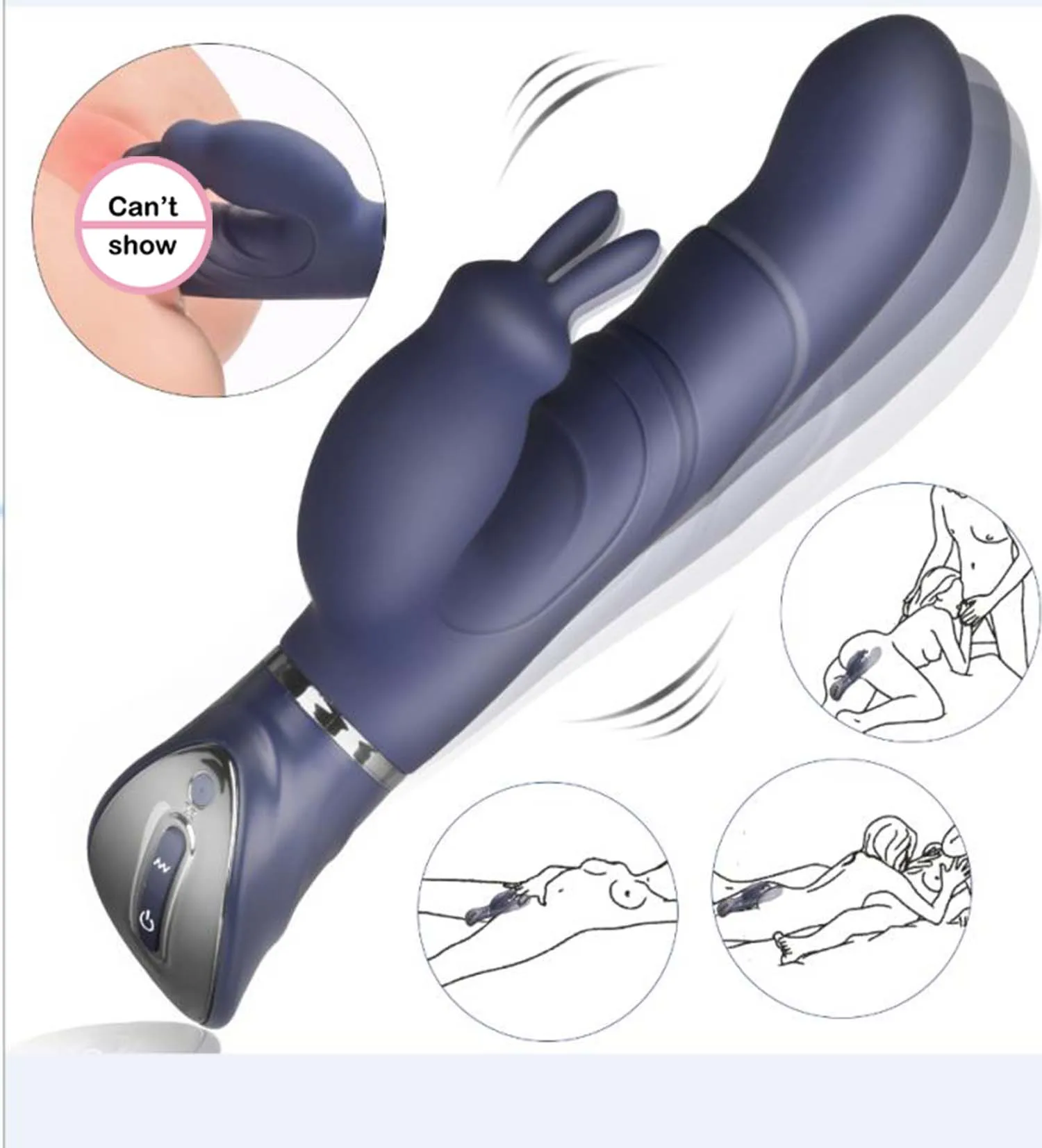 Heated Double  Powerful Vibrating Massage Stick Female  Masturbation  Device to Stimulate The Vagina Adult Erotic sex Products