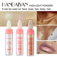 3d highlighter powder glitter brighten face body contour bronzer shimmer eyeshadow blush makeup pink golden silver high light