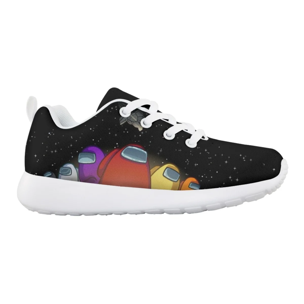 

Nopersonality Cute Space Alien Printing Comfortable Soft Sole Outdoor Travel Shoes Children Non-slip Breathable Running Shoes