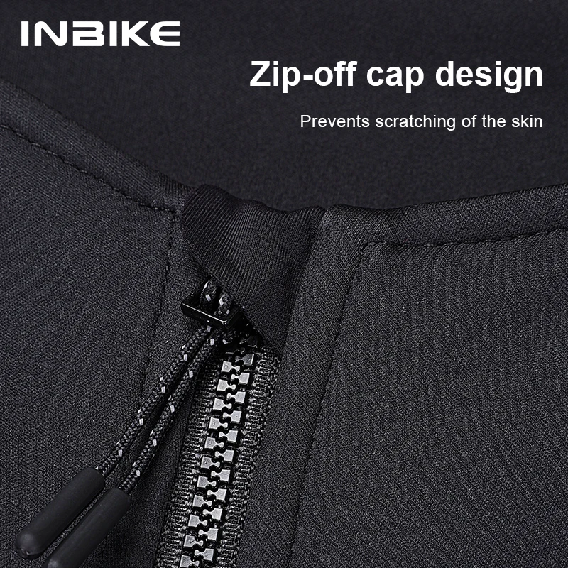 Женская велосипедная куртка INBIKE теплая флисовая ветрозащитная с длинным рукавом