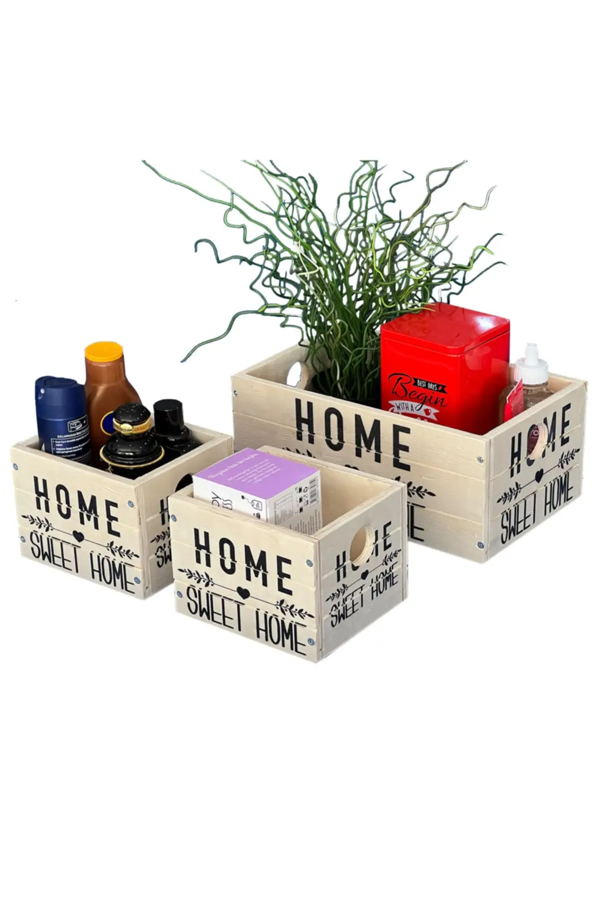 

Деревянная коробка для хранения, 3 предмета, 3013