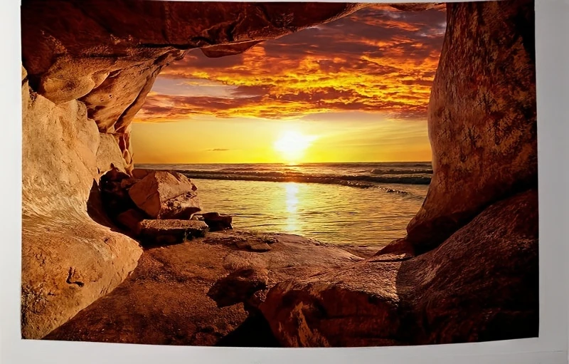 Гобелен с видом на пещеру заката фиби жакорт гигантозавр не входи в пещеру