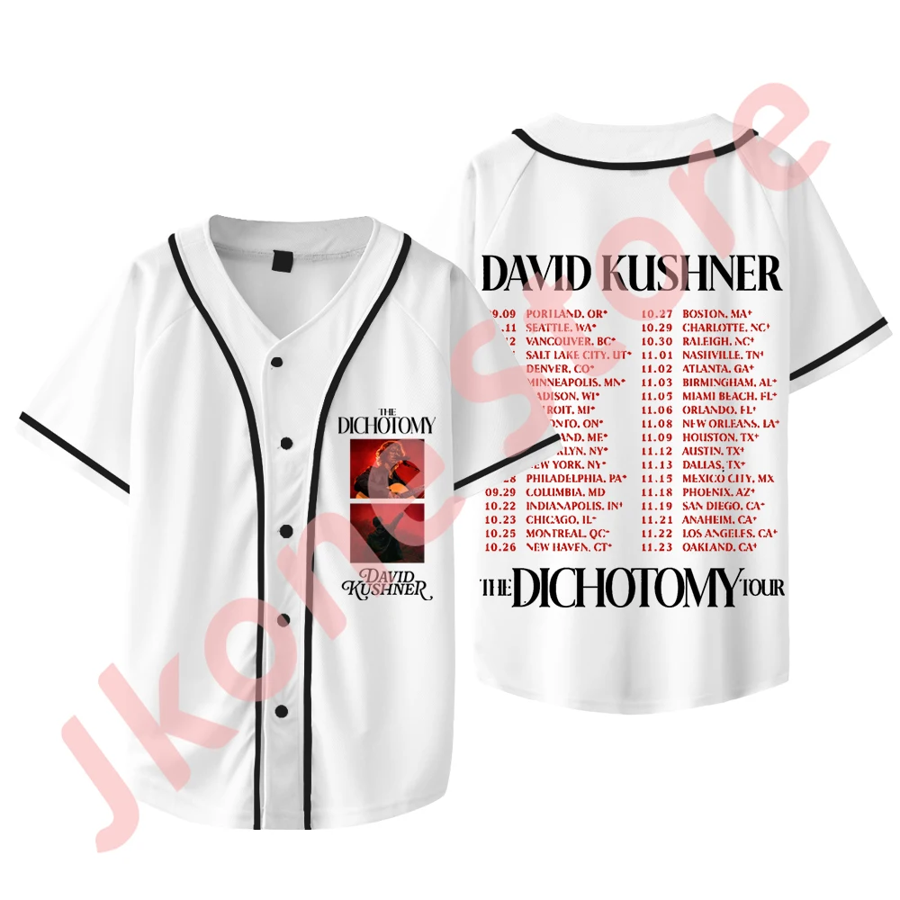 Бейсбольная куртка David Kushner The Dichotomy Tour летняя футболка для женщин и мужчин модные