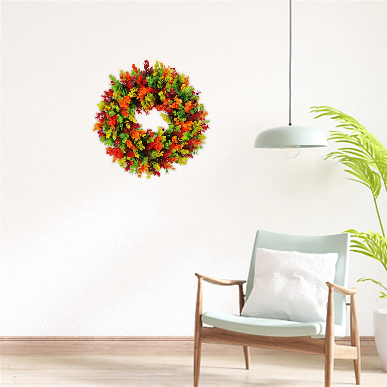 

Красочный венок из эвкалипта, венок из листьев эвкалипта, фермерская гирлянда, декор 8 дюймов, знак приветствия, украшения для улицы, свадьбы