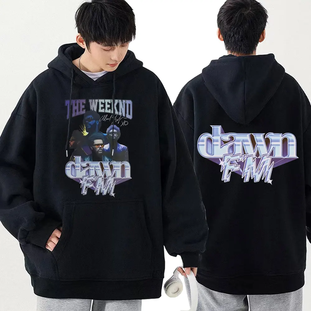 

Singer The Weeknd Hoodies Dawn Fm Music Album Graphic Hoodie Unisex Hip Hop Fashion Sweatshirt Men's Oversized Fleece Streetwear