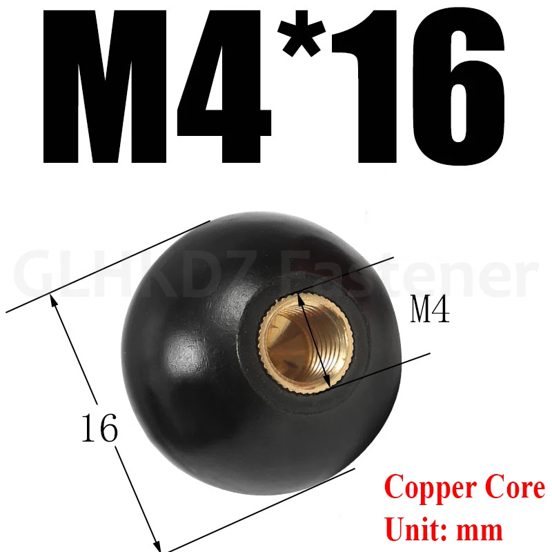 

Бакелитовые ручки M4-M12 с медным сердечником 2 шт