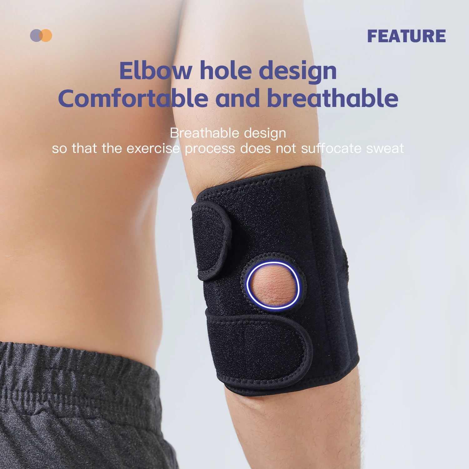 1 шт. регулируемая поддержка локтя для баскетбола тенниса гольфа налокотники