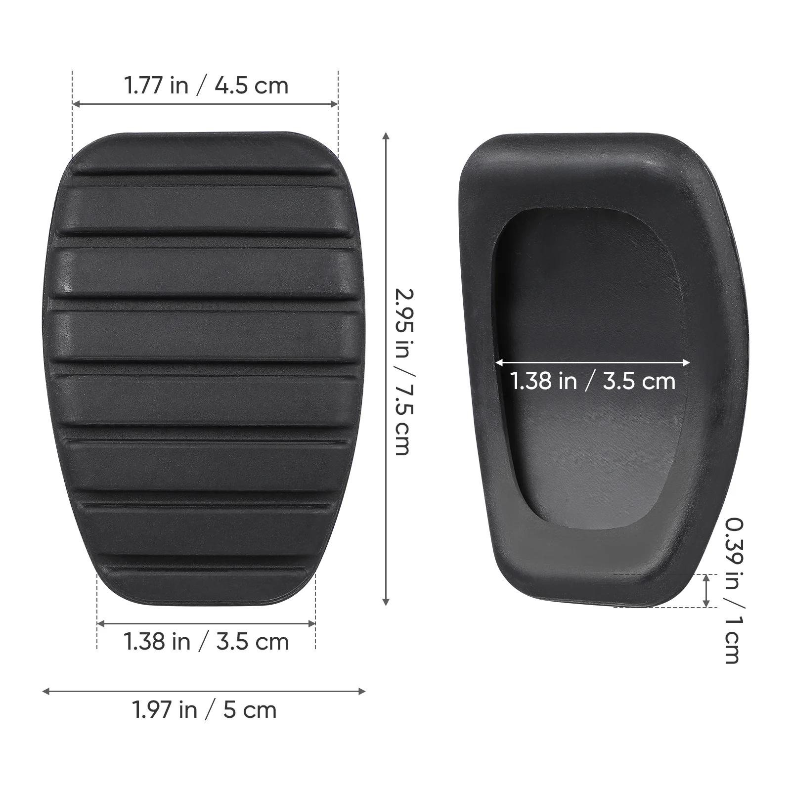 Автомобильная педаль сцепления и тормоза резиновая накладка для Scenic CCY (черная)