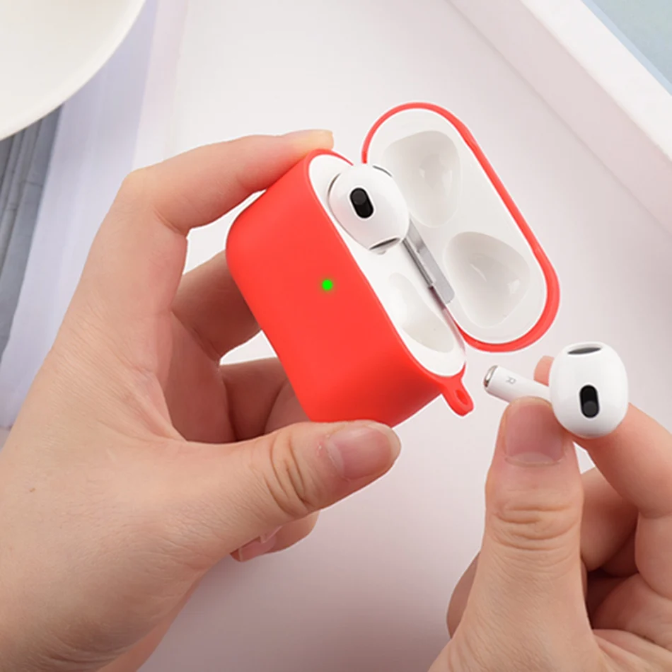 Оригинальный силиконовый чехол для наушников Airpods 3 2021 телефона Apple Air Pods AirPods3
