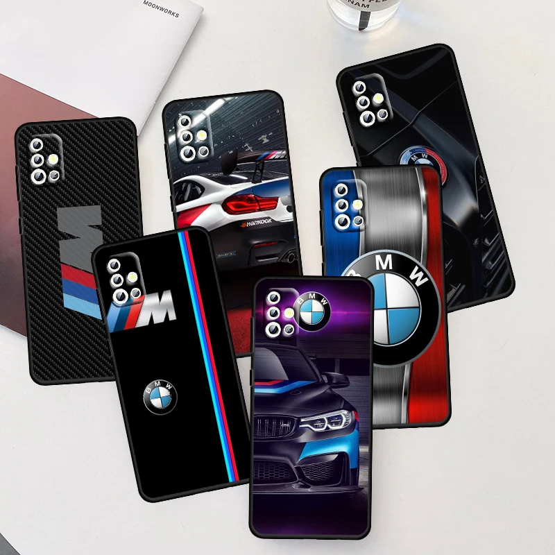 

Bmw Luxury Car For Samsung Galaxy A04 A04E A42 A12 A02S A91 A81 A71 A51 A41 A31 A21 A01 Silicone Black Phone Case Coque Capa