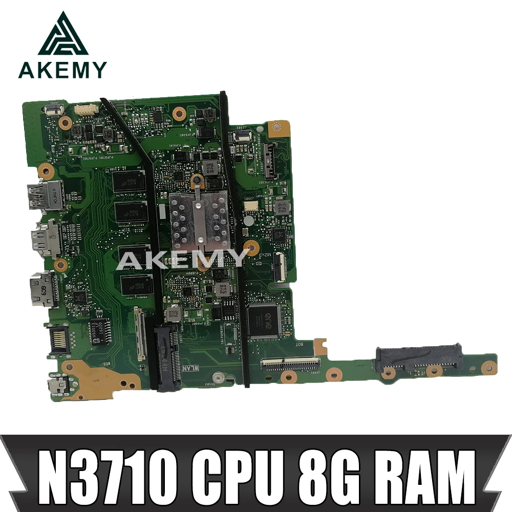 

Материнская плата Akemy E402SA E502SA для ноутбука Asus E402SA E502SA E402S E502S E402 E502, оригинальная тестовая материнская плата 8 ГБ ОЗУ, процессор N3710