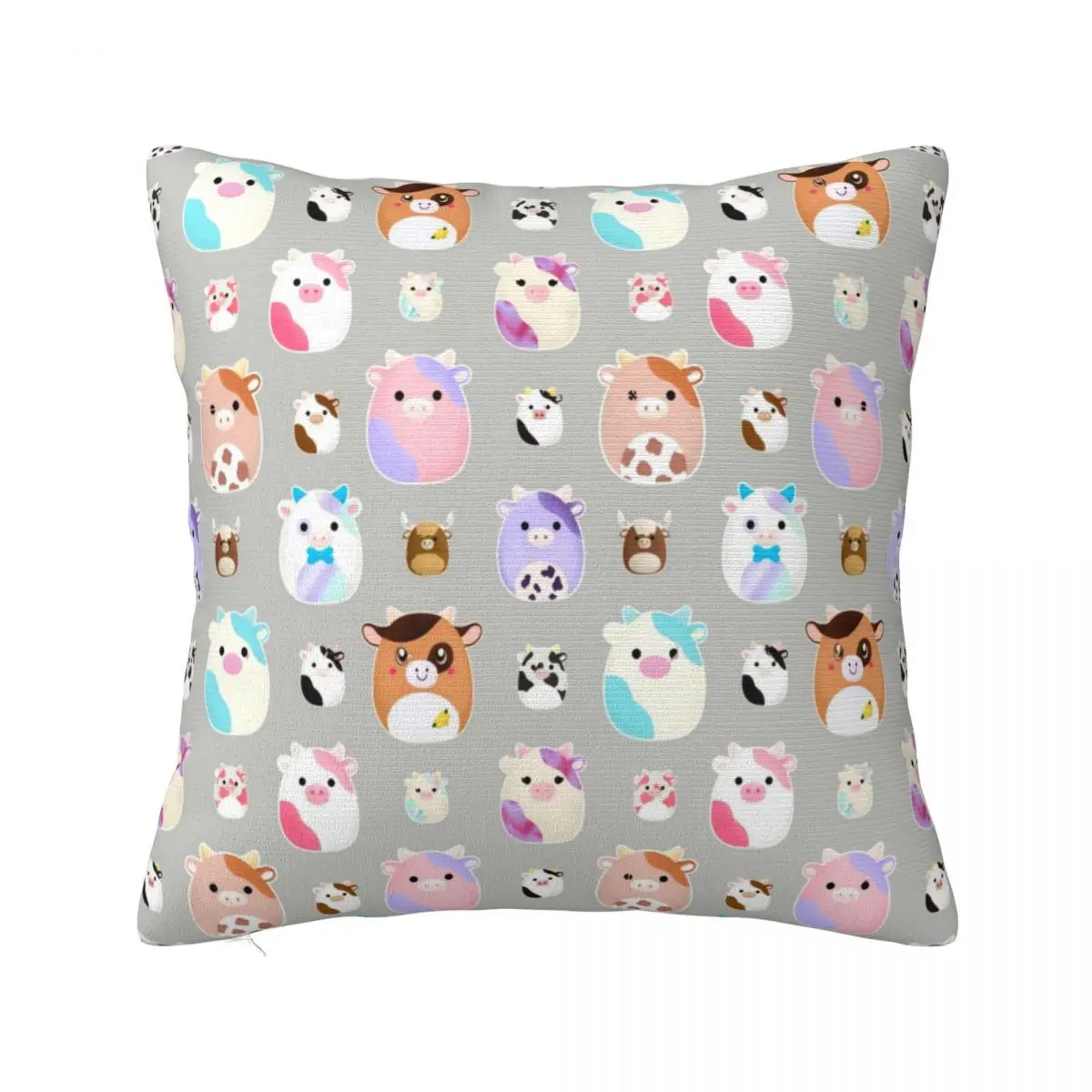 

Squishmallows Cartoon Plaid Pillowcase Soft Cushion Cover Decorations Animal Collage Pillow Case Cover Car Square 40X40cm