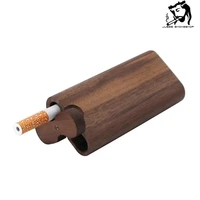 juses smokeshop new handmade walnut cigarette case pipe %e3%80%81with cleaning hook at the bottom of the pipe smoking accessories