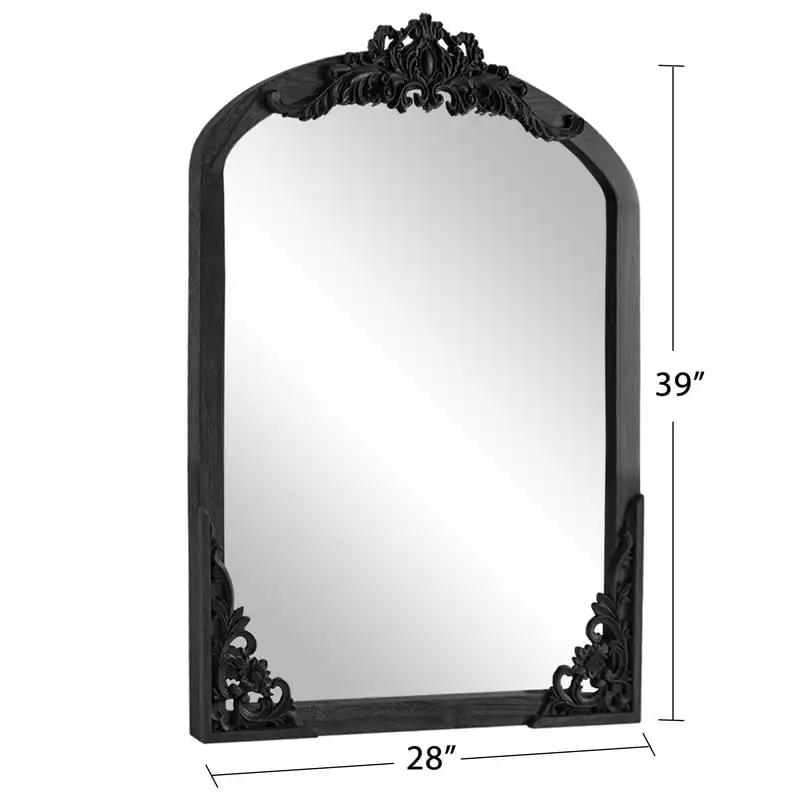 

Arch Mirror Wall Mirror Vintage Decorative Mirror for Living Room Bedroom 40"x28",Black