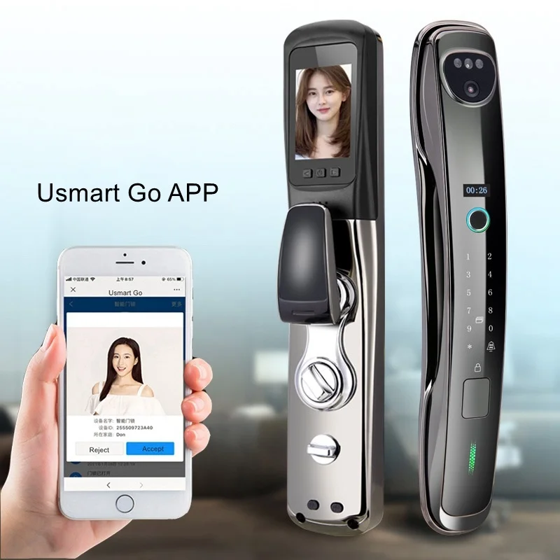 

Смарт-замок дверной с поддержкой Wi-Fi и 3d для распознавания лица