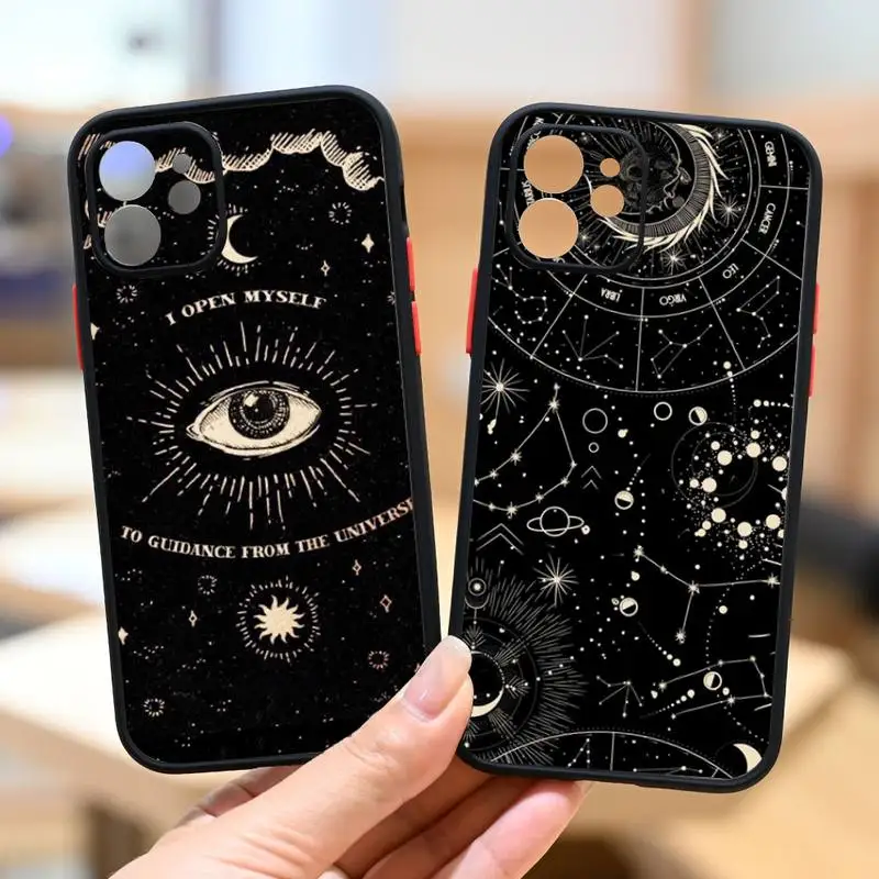 

Witches Moon Tarot Mystery Totem Phone Case IPhone 12 11 13 14 Pro Max X XR XS SE2020 7 8 Plus Hard Shockproof Cover Case