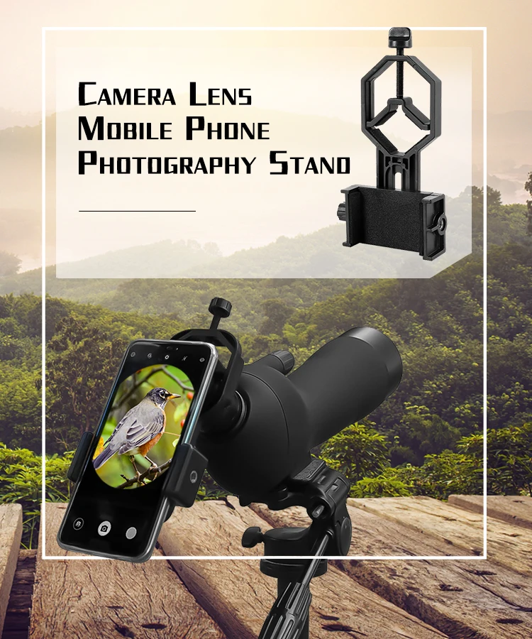 

Universal Phone Holder For Telescope Microscope Camera Lens Mobile Phone Photography Stand Adapter Telescope Camera