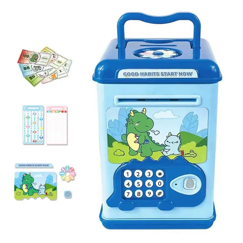 Мини-банкомат запираемый детский копилка электрический музыкальная шкатулка с