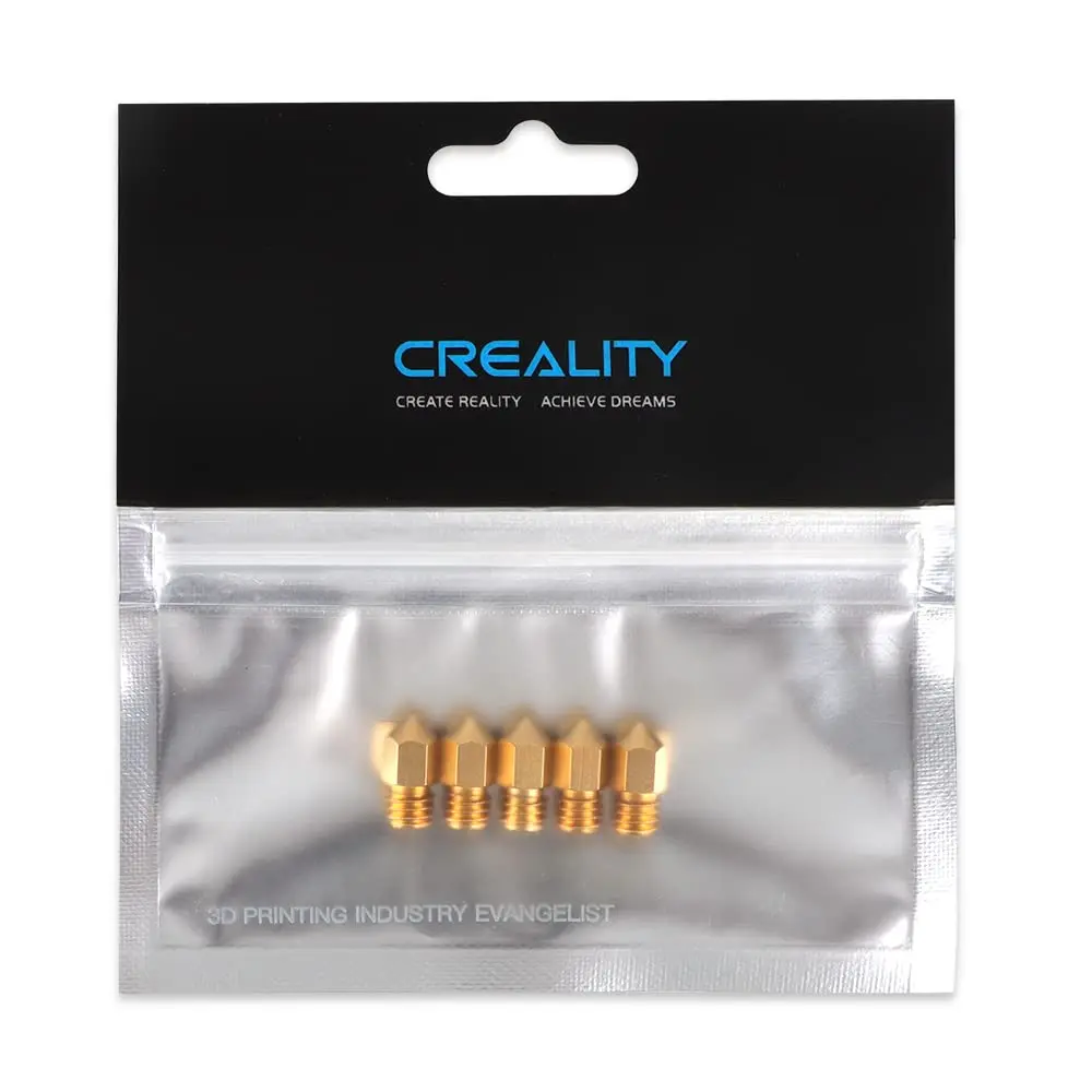 

Creality 3D Printer Nozzle 0.2/0.3/0.4/0.5/0.6/0.8mm Hotend Extruder Nozzles for Ender-3 Serie/Ender 5 Serie/CR-6 SE 3D Printer