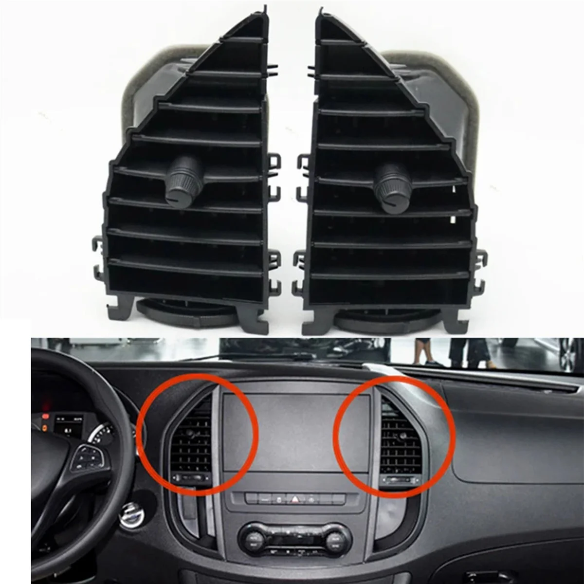 Передняя решетка вентиляционного отверстия кондиционера для Mercedes Benz Vito 17-21