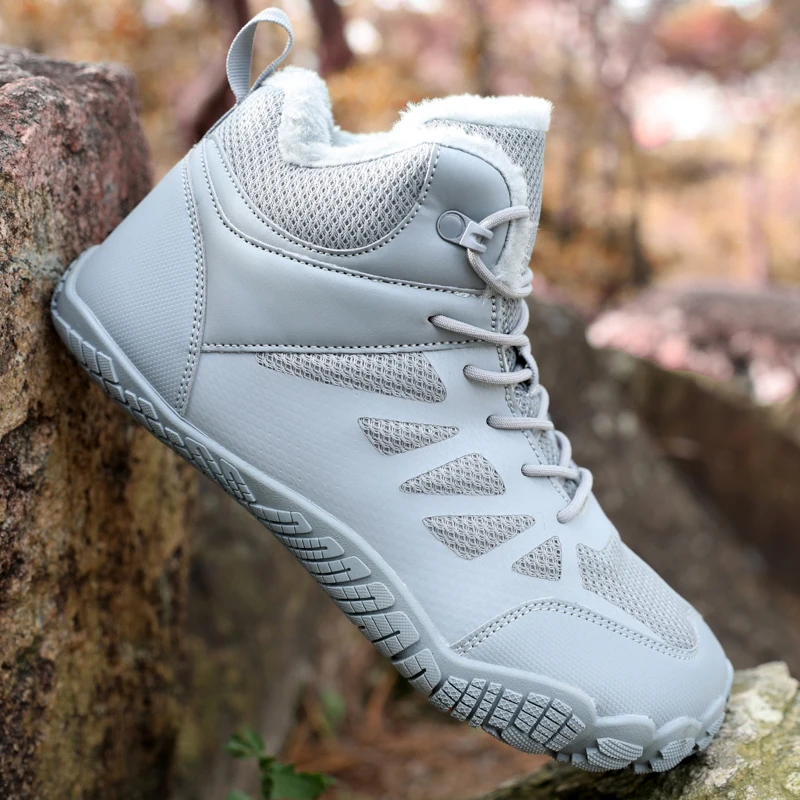 2024 очень теплые зимние ботинки мужские уличные лакированные до середины икры