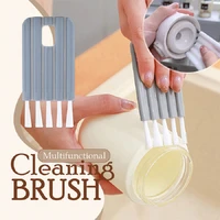 multifunctional flexible gap brush cup cover groove gap brush household soft bristles cleaning brush cepillo de limpieza