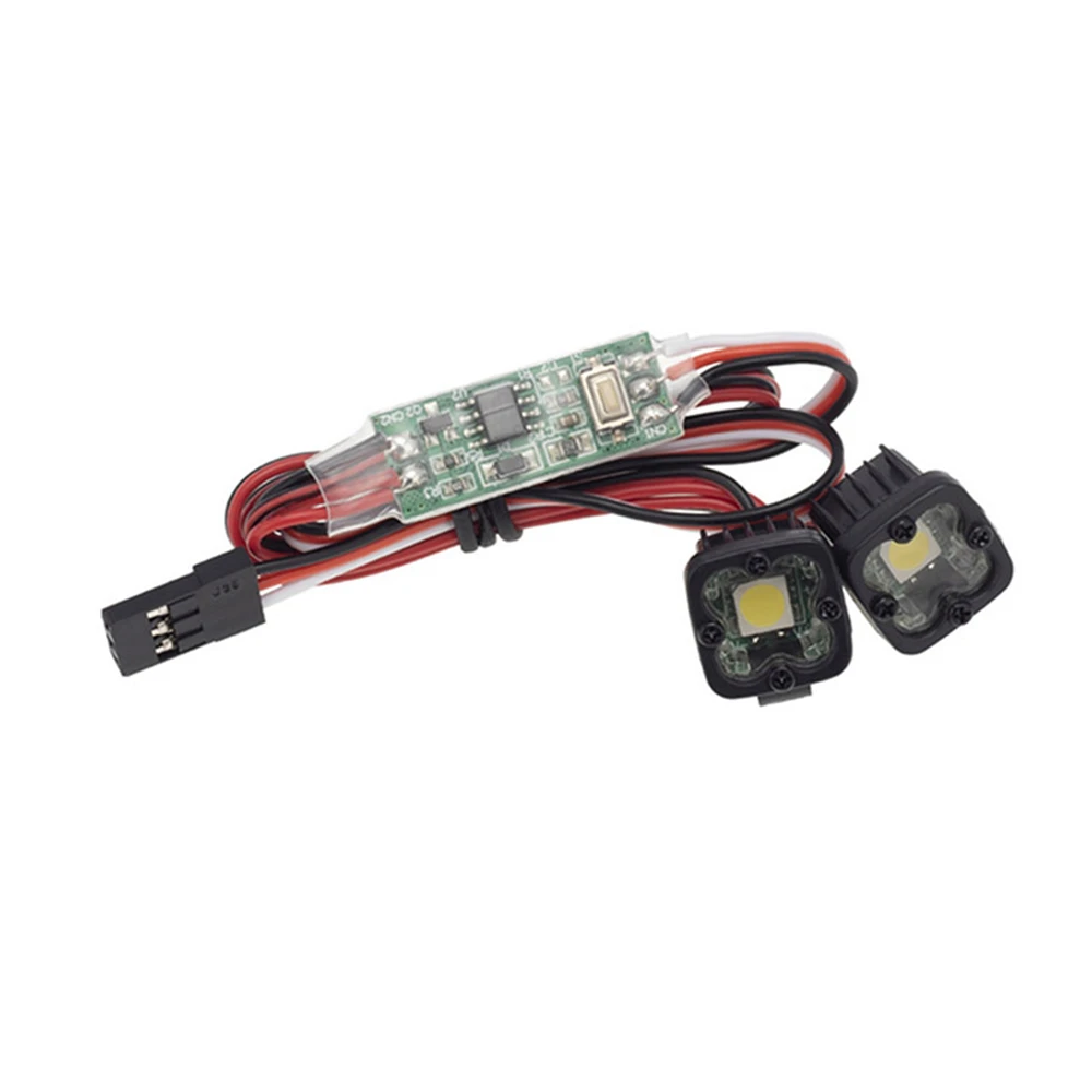 

Square Bumper Lamp Spotlight LED 5050 Light for 1/10 Trx-4 SCX10 90046 RC Crawler Car Upgrade Kit