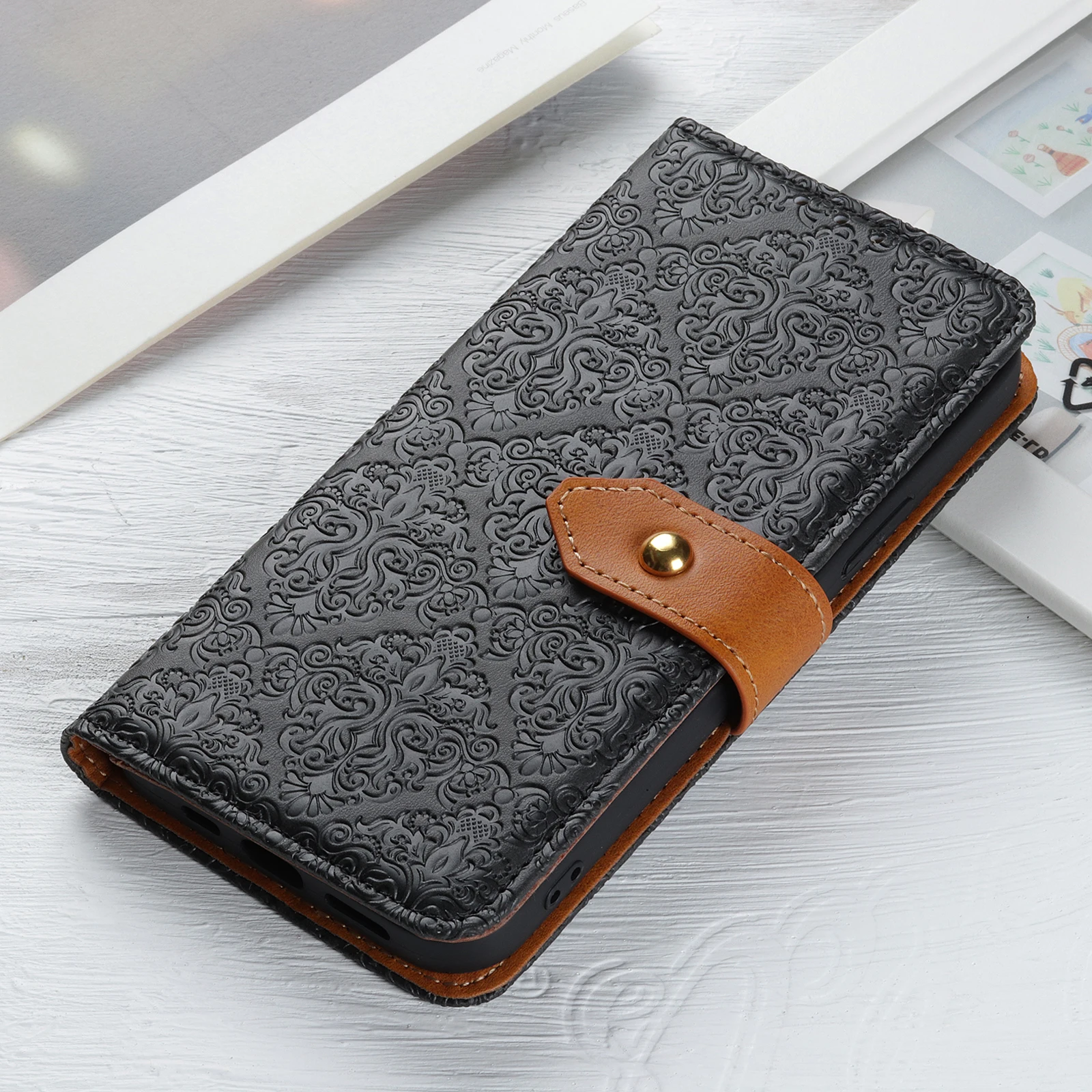 

Leather Case Protect Cover For iPhone 14 13 12 Mini 11 Pro Max X XR XS Max 7 8 6 6s Plus 5 5s SE 2020 Stand Flip Wallet Case