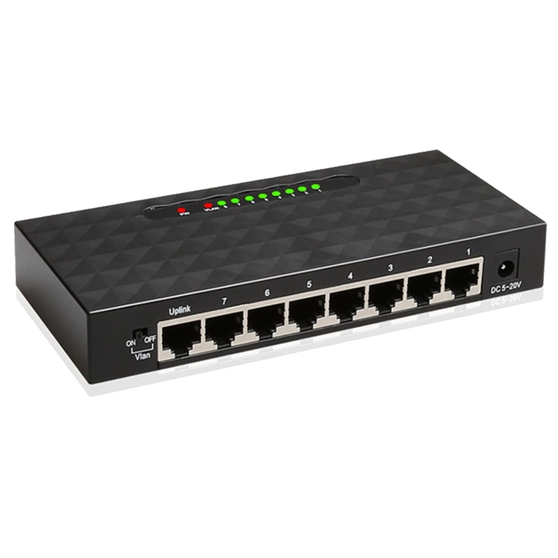 

Ethernet-коммутатор Gigabit, высокопроизводительный, 1000 Мбит/с, сетевой коммутатор Ethernet RJ45 Hub (штепсельная вилка европейского стандарта)